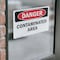 Signmission Contaminated Area Danger Sign, Vinyl Decal, 10in W x 7in L, 2PK OS-2PACK-DS-D-710-L-1833 - alternate 3